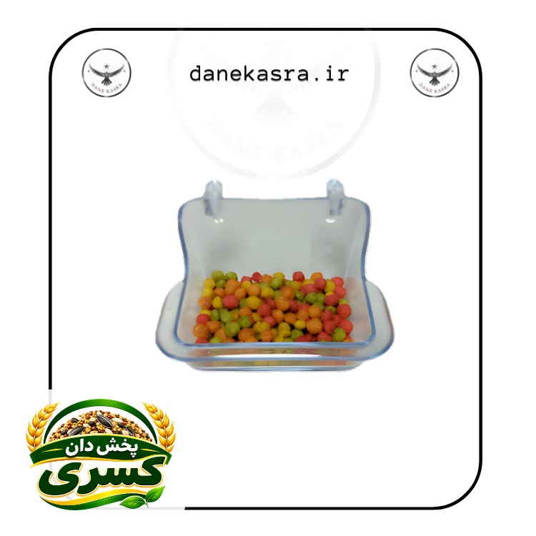 دانخوری و ظرف غذا پرندگان کریستالی - بسته 10 عددی